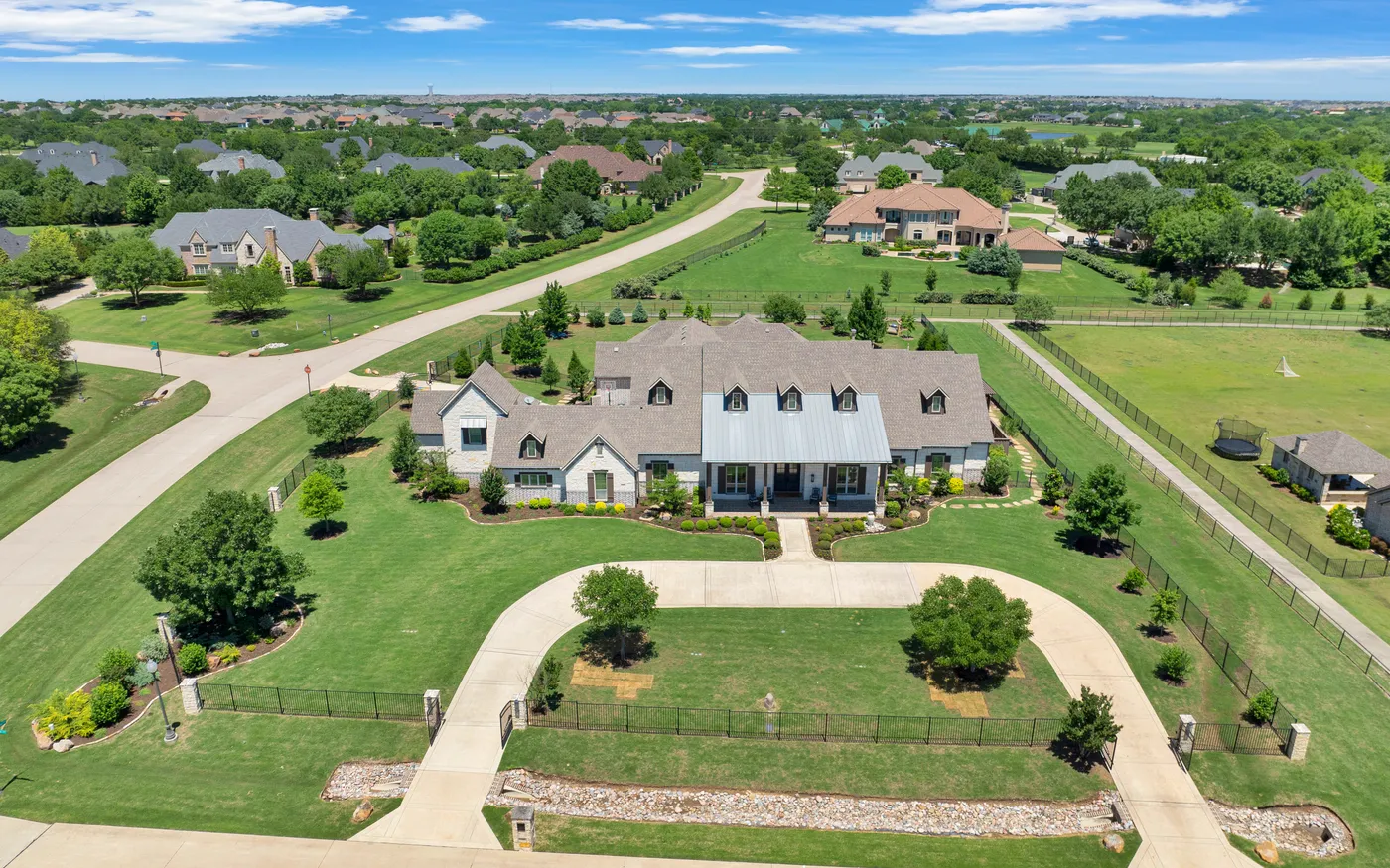 An aerial view of North Texas acreage of the kind Legacy Point Real Estate transacts on