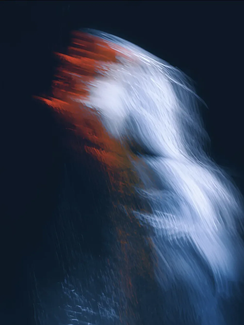 Abstract motion of light representing client-first focus